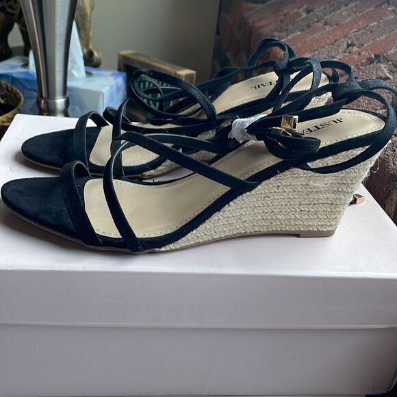 Just Fab Brand New “Watch Me Strut” Strappy Wedges (Size: 10) - Picture 3 of 11